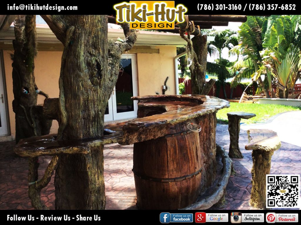 Custom-Cement-Counter-To-and-Wine-Barrel-by-Tiki-Huts-Miami