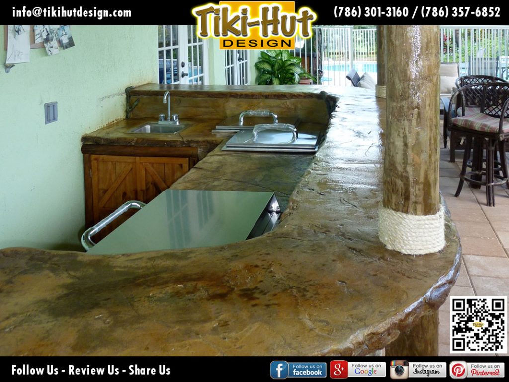 Outdoor-Custom-Kitchen-with-polished-cement-bar-top-by-Tiki-Hut-Design-of-Miami
