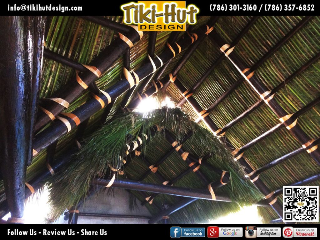 Tiki-Hut-Roof-with-cherry-stain-to-interior-poles-by-Tiki-Huts-Design-Miami