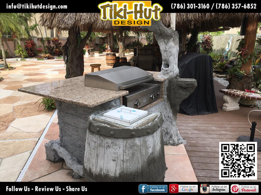 tiki-hut-design-cement-barrel-with-marmol-countertop-process
